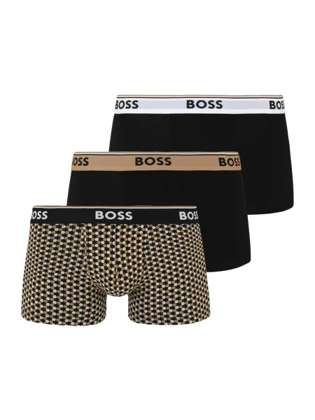 BOSS Set 3 perechi de boxeri Colorat negru