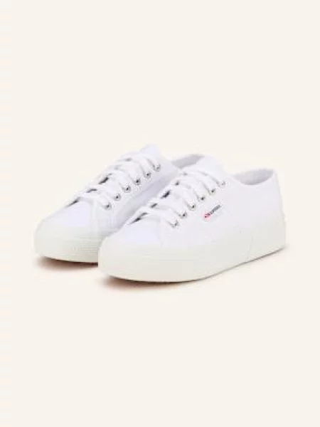Superga Sneakersy Platform bílá