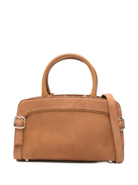 Torebka Santoni na sprzączkę brązowa