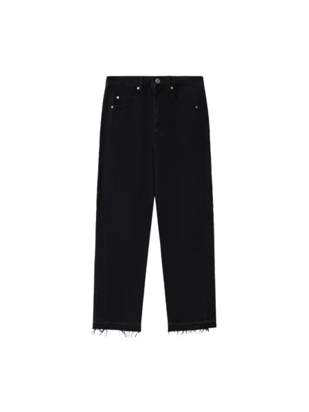 Jeansy straight leg Isabel Marant czarne