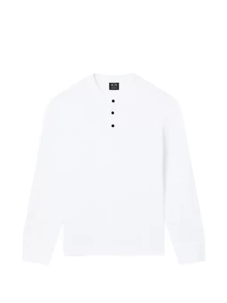 Lung tricou Armani Exchange alb