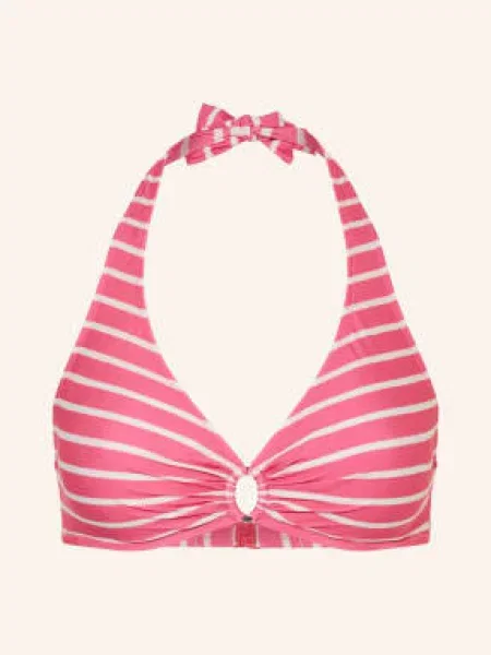 Lidea Góra Bikini Z Wiązaniem Na Szyi Line Up pink biały