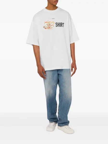 Tricou Moschino cu imagine alb