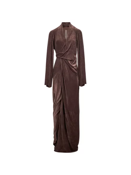 Rochie Rick Owens drapată plic roșu