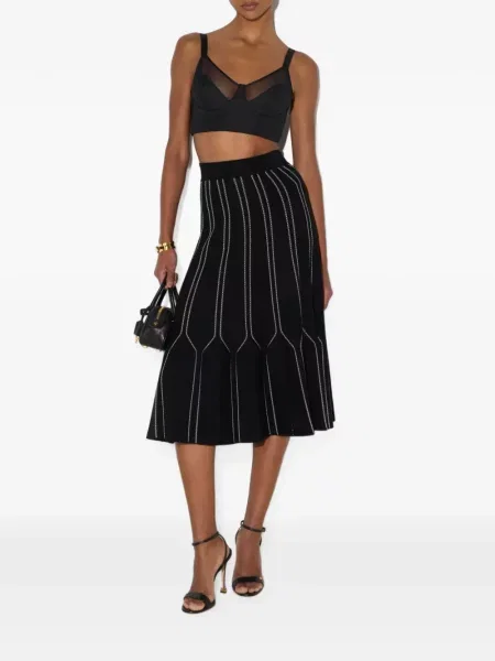 Fustă Elisabetta Franchi tricotate negru