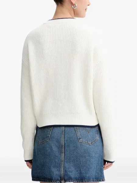 Curea Levi's® cu broderie cu cataramă cu dungi albastru