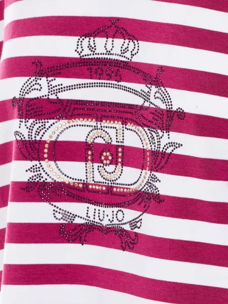 Koszulka Liu Jo w paski czerwona