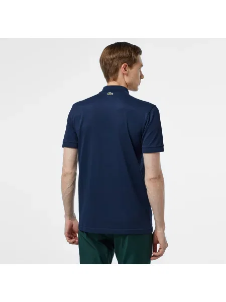 Lacoste Polo O Regularnym Kroju Z Nadrukiem granatowy