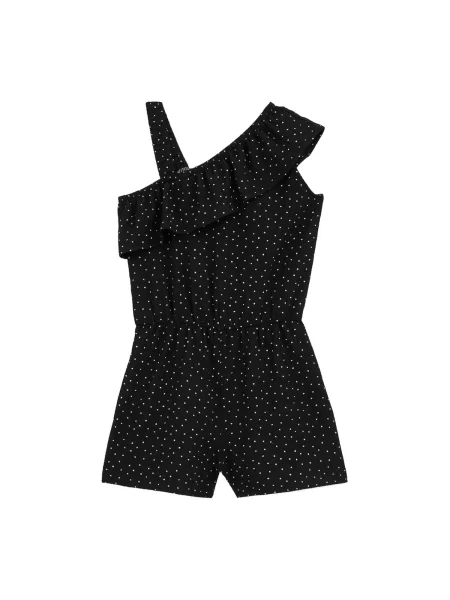 WE Fashion Salopetă negru alb