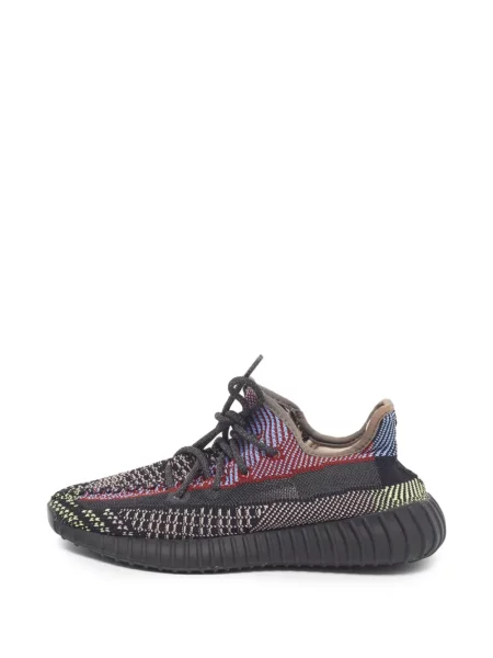 Sneakerși Adidas Yeezy cu șireturi din dantelă negru