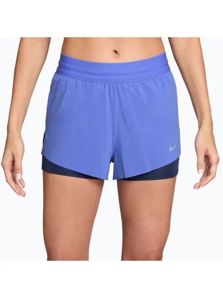 Шорти для бігу Nike Swift Mid-Rise sapphire/midnight navy темно-сині