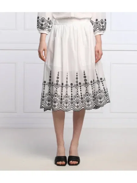 MAX&Co. Fustă TEATRO alb