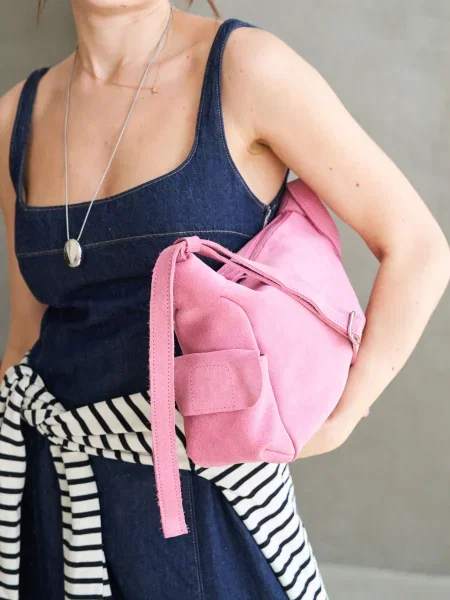 WeLassie Сумка shkrqna-zamsheva-zhnocha-sumka-glorq-rozhevij Шкіра рожевий