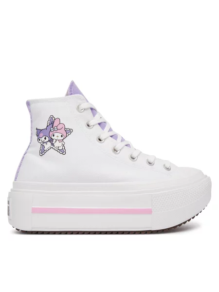 Converse Teniși Chuck Taylor All Star Lift Double Stack alb