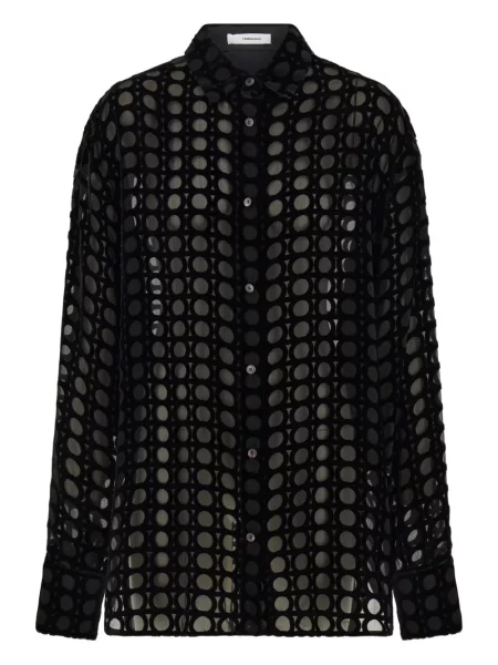 Aksamitna bluzka Ferragamo czarna