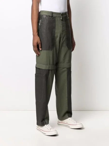 Blugi drepți Diesel verde