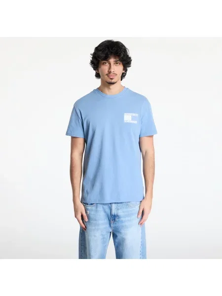 Тениска Tommy Jeans Regular Paisley Flag Tee Blue M синьо