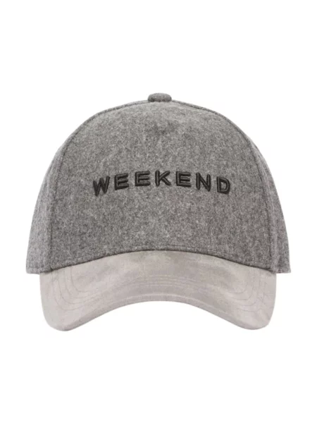 Weekend Max Mara Czapka z daszkiem Pomposa szary
