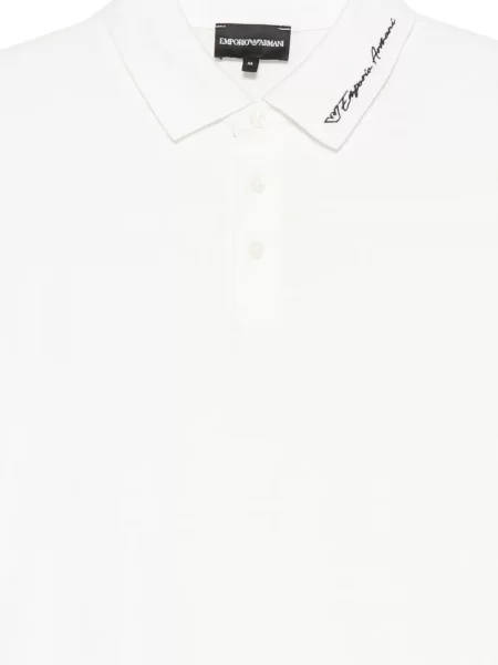 Polo Emporio Armani με αυτόγραφο λευκό