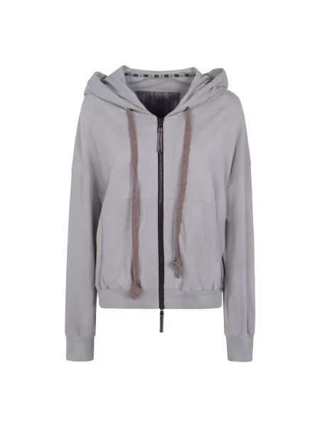 Bluza z kapturem Ziggy Chen z kapturem szara