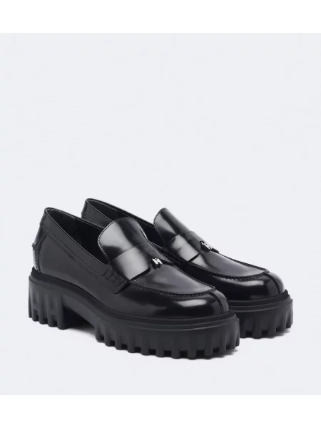 Pantofi loafer Hogan din piele negru