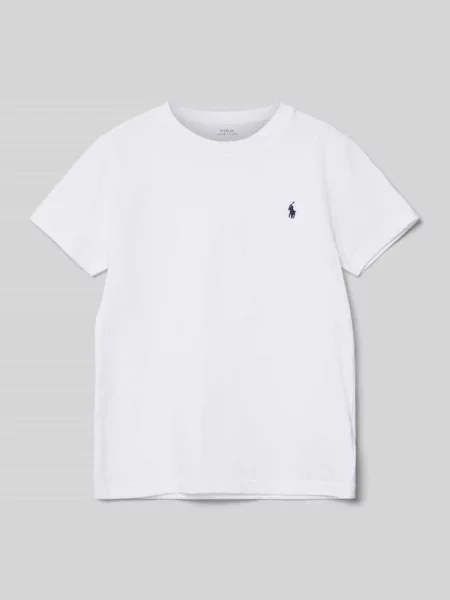 T-shirt z okrągłym dekoltem Polo Ralph Lauren biała