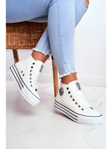 Tenisky Big Star Shoes na platforme biela