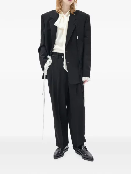 Pantaloni Ann Demeulemeester conici negru