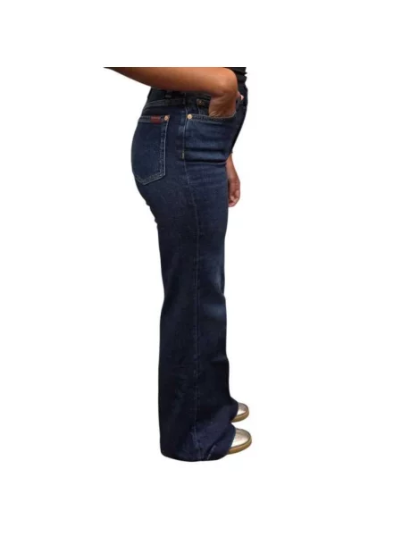 Jeansy dzwony 7 For All Mankind niebieskie