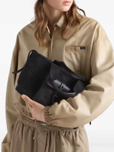 Geantă shopper Prada din piele negru