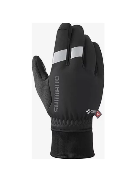 Rękawice długie Shimano Windstopper Primaloft szare S czarne