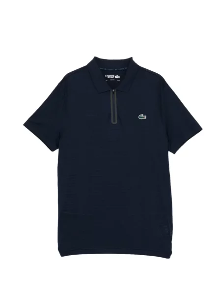 Polo Lacoste din jacard tenis albastru
