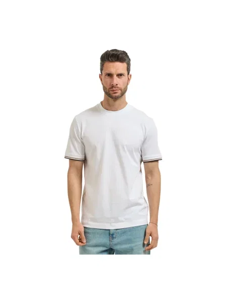 BOSS t-shirt gładki biały