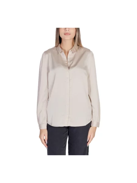 Bluzka Vila z długim rękawem w jednolitym kolorze czarna