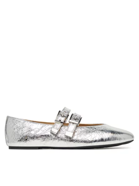 MICHAEL Michael Kors Balerinke Rowen Flex Ballet srebrna