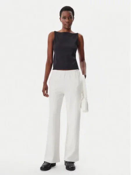 Calvin Klein Jeans Teplákové kalhoty Écru Straight Fit