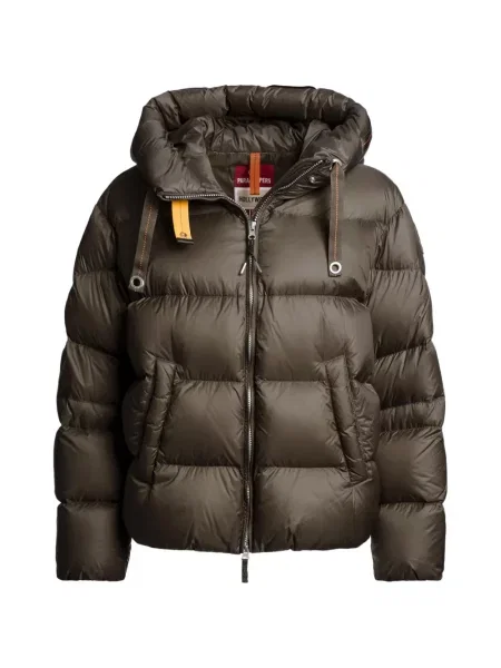 Geacă cu puf Parajumpers cu glugă maro