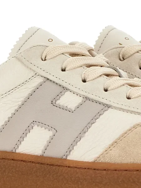 Sneakerși Hogan din piele cu platformă