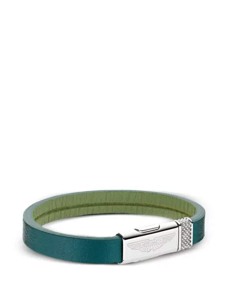 Reversibil brăţară Aston Martin din piele verde