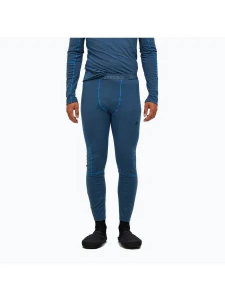 Pantaloni termici pentru bărbați Peak Performance Magic Johns Long Wool-Blend Baselayer mountain lake