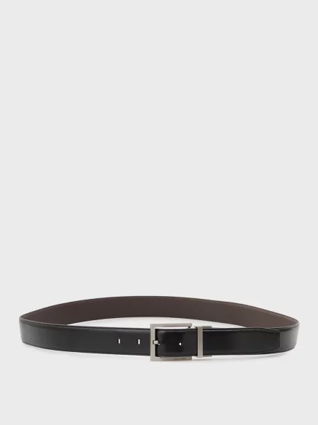 Шкіряний ремінь Calvin Klein чорний