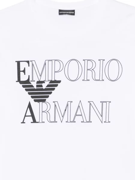 Μπλούζα Emporio Armani με σχέδιο λευκό