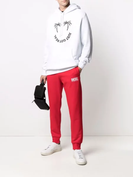 Hoodie Diesel με σχέδιο λευκό