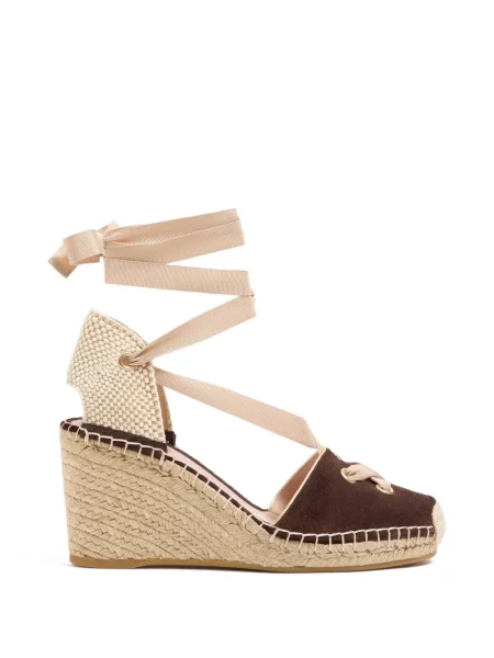 Espadrile Valentino Garavani din piele maro