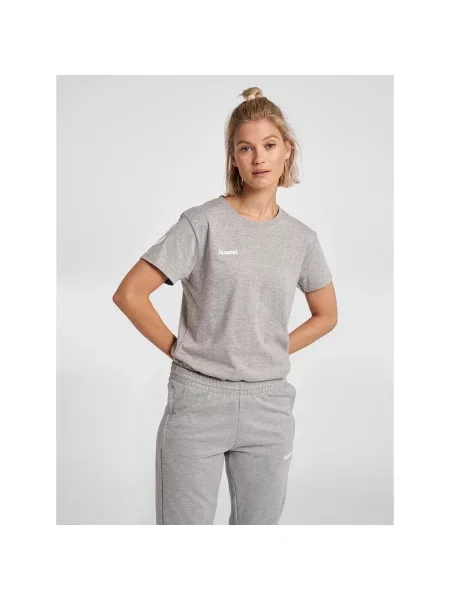 Koszulka sportowa z krótkim rękawem Hummel hmlGO cotton szara