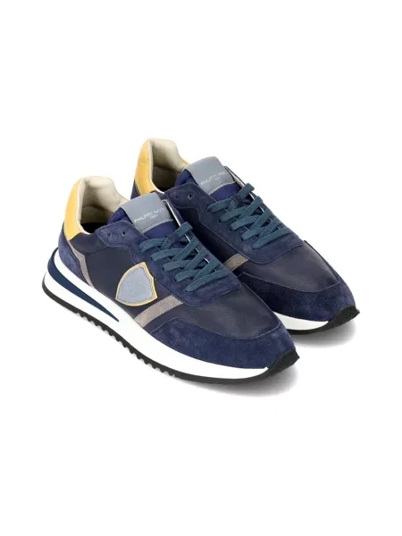 Buty do biegania Philippe Model zamszowe do biegania niebieskie