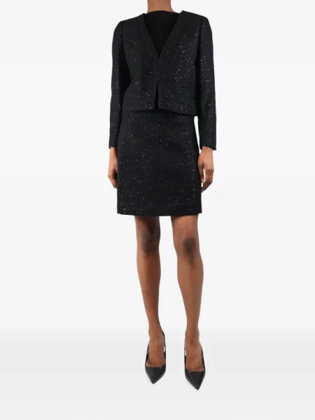 Fustă J.crew cu paiete din tweed negru