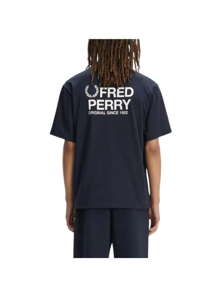 Tričko Fred Perry s potiskem černé