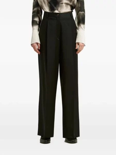 Cu centură pantaloni palazzo Kiton negru