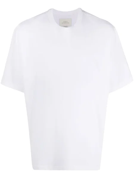 Tricou Studio Nicholson cu decolteu rotund alb